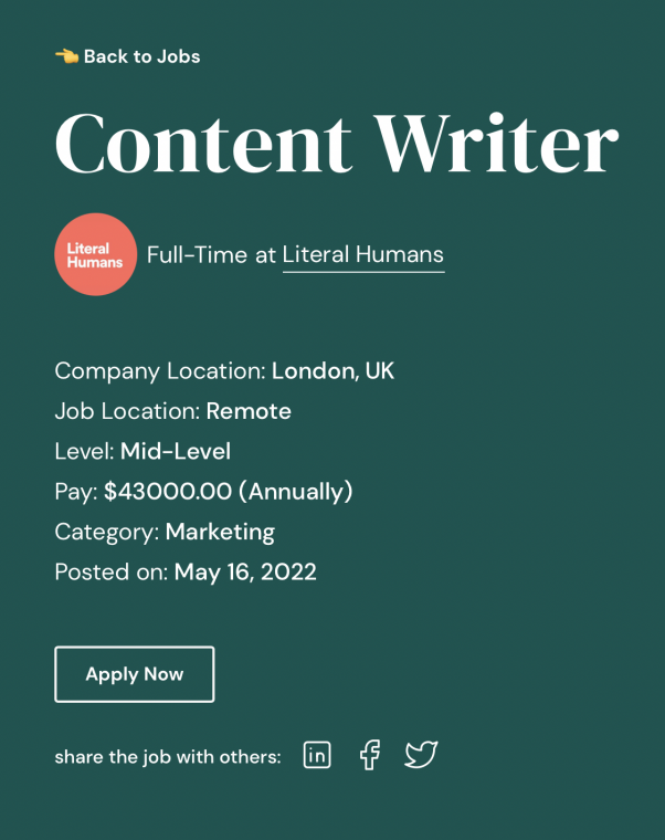 Content Writing Online Jobs