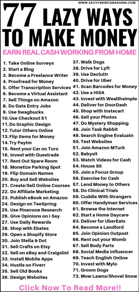 How To Make Money Fast From Home