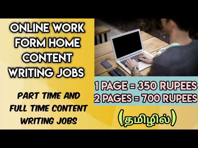 Work From Home Content Writing Jobs