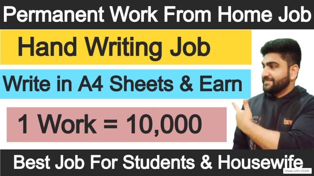Work From Home Writing Jobs