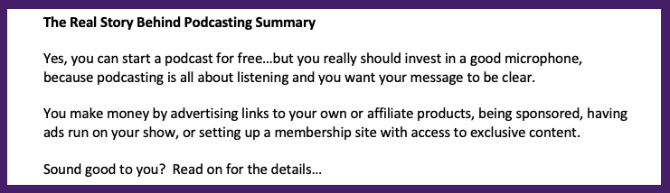 The Path to Online Wealth: Podcasting and Audio Content