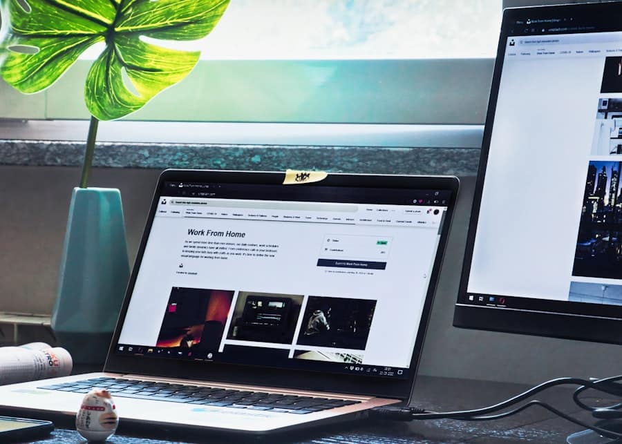 Laptop and money