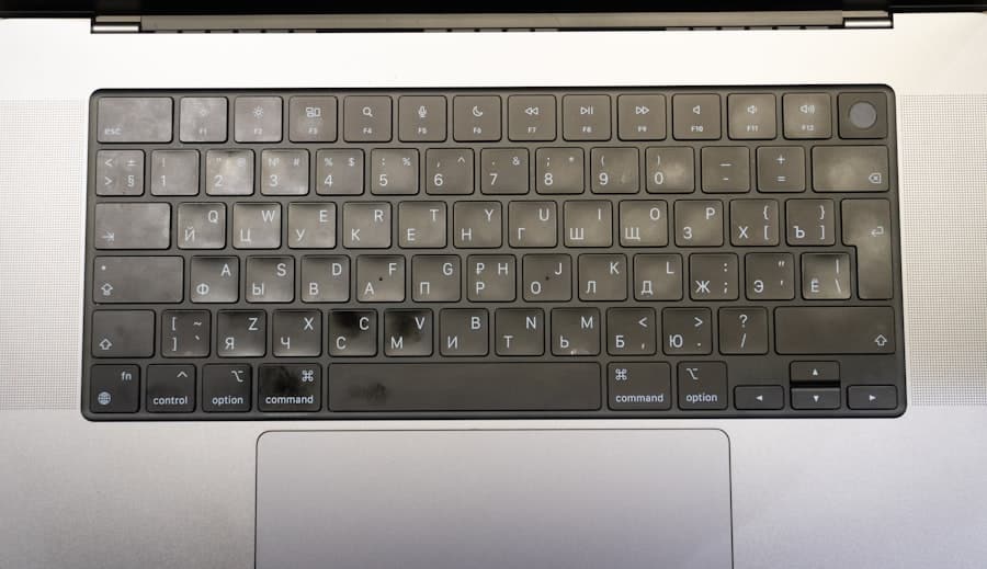 Keyboard and laptop