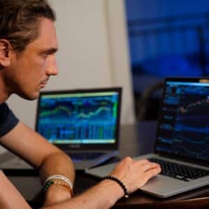 Photo Stock market graph