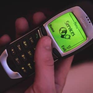Photo Mobile phone with money icon