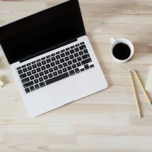 Photo Typing on laptop