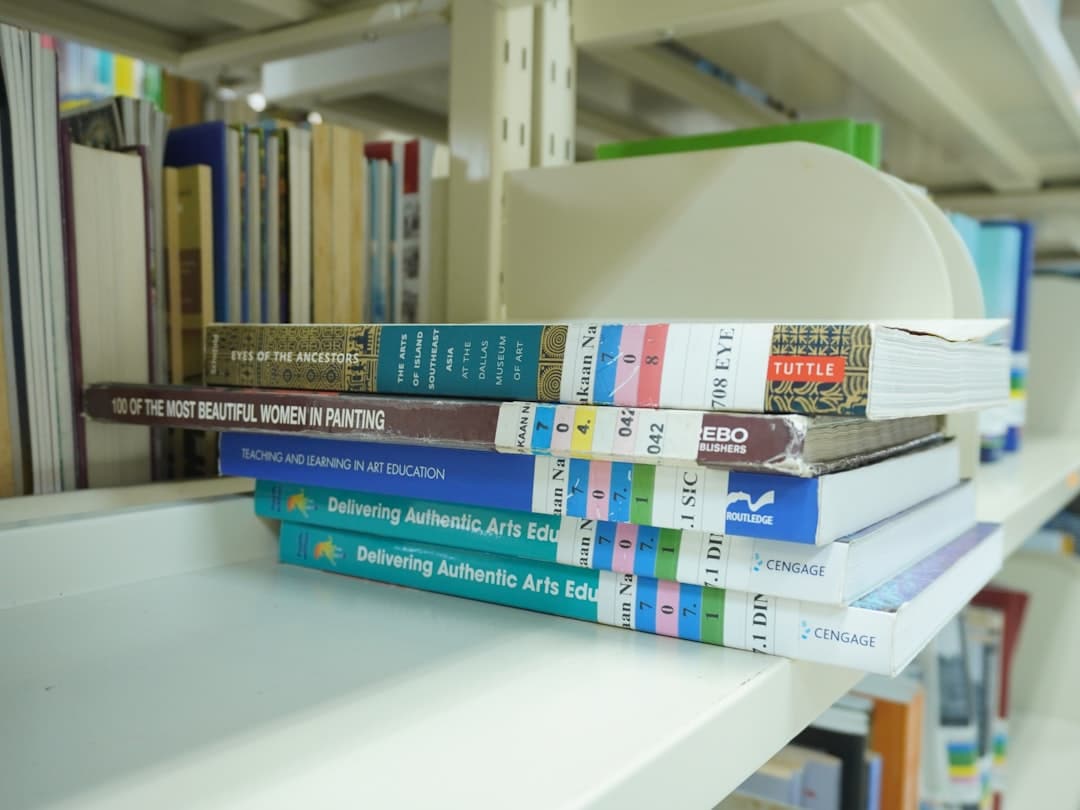 Photo Laptop and textbooks