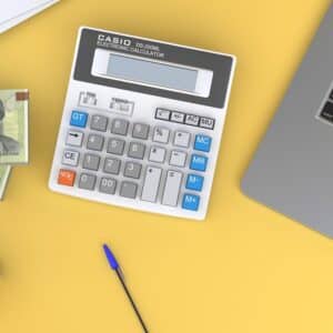 Photo Laptop and money